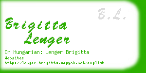 brigitta lenger business card